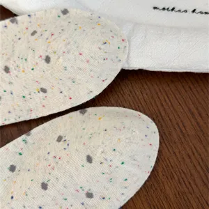 Calcetines de barco casual de mujer algodón puntos coloridos patucos invisibles primavera