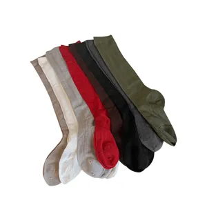 Calze lunghe slouch misto lana da donna con motivo spina di pesce inverno calde set multi