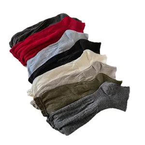 Femmes guêtres amples couleur unie coton étrier chaussettes mollet pile vue principale