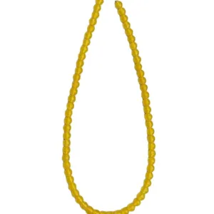 Collana di perle di calcedonio giallo minimalista da donna, catena clavicolare vintage.