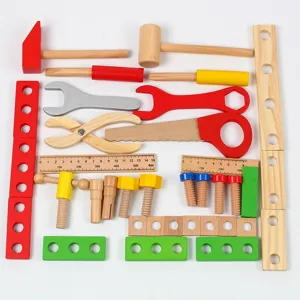 Ninos Madera DIY Herramienta Juguete Conjunto Bloques De Construccion Educativo Juguete