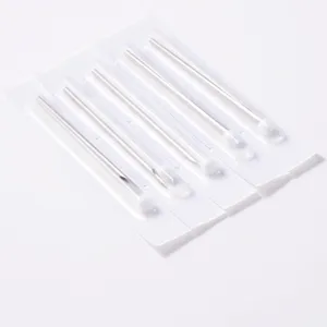 Conjunto de agujas de piercing desechables de acero inoxidable profesionales para oreja y nariz.