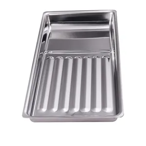Stainless steel disinfection tray for beauty tools cleaning alcohol soaking basin instrument