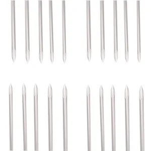 Agujas de Piercing Desechables de Acero Inoxidable Herramienta para Orejas Nariz Ombligo