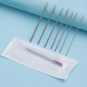Disposable body piercing needles set for cartilage nose and navel jewelry piercing tools.
