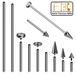 F136 Titan Industrie Barbell Knorpel Ohrring Piercing Schmuck DIY Großhandel Set