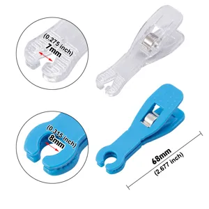 Plastic piercing guide tube clamp tool with 7mm 8mm slot sizes and 68mm total length.