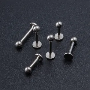 Edelstahl Labret Stecker Piercing Schmuck, flache Rückseite Knorpel Ohrringe Set.