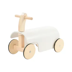 Bici de equilibrio de madera para bebé sin pedales coche deslizante para niños de 2 a 4 años.