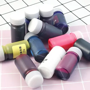 10g epoxy resin color pigment liquid dye for UV crystal glue and DIY crafts detailing view.