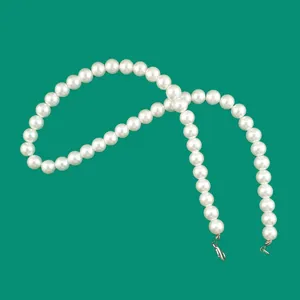 Witte kunstparel ketting vervangende riem handtas DIY ambacht accessoires huwelijk.