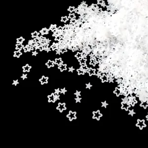 Transparent Matte Frosted Sequin Hollow Pentagram Plum Blossom UV Resin Nail Art DIY Craft Decoration Material Bag