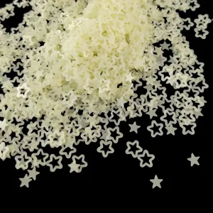Transparent matte frosted hollow star nail art sequins DIY UV resin crafts decorations
