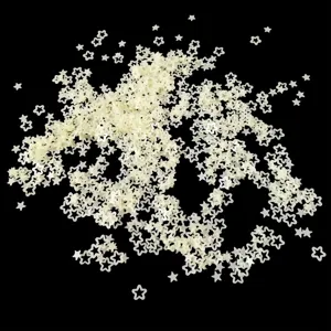 Glow in the dark hollow star sequins for nail art DIY resin crafts decoration sparkle pieces
