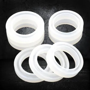 Silicone bracelet mold detail, clear epoxy resin casting DIY craft tool accessory