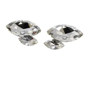 Vierkante Achthoek Glas Kristal Strass-steentjes Platte Achterkant Multi-Cut Losse Stenen Voor Telefoon DIY Kunst Ambacht Decoratie