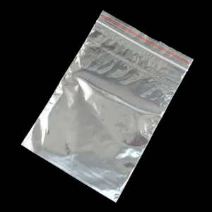 Transparante PE-ziplock plastic zak, zelfafsluitende verpakkingszak voor sieraden en kleine artikelen.