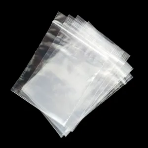 Transparante Hervluitbare PE Plastic Zakken Duidelijke Ziplock Opslagzakken Voor Sieraden Kleine Onderdelen Verpakking