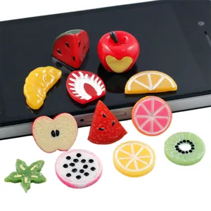 Simulation Fruit Resin Slices Flatback Cabochons Mixed Fruit Charms For Phone Case DIY Craft Scrapbooking Jewelry Making