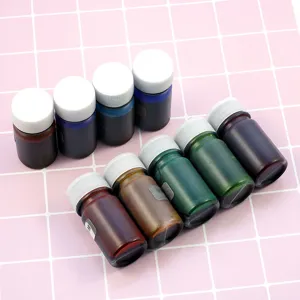UV resin liquid pigment dye set for epoxy crafts coloring, multi-color vibrant bottles.