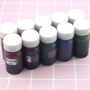 10g Epoxy Resin Color Essence UV Crystal Glue Oil Dye Pigment Liquid Coloring Tool Set