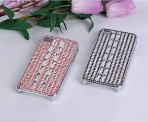 Strass Kristall Diamant Handyhülle DIY Luxus Bling Glänzende Handy Rückseite Schutzhülle
