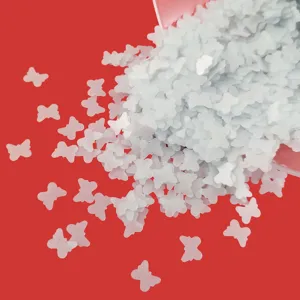Matte hollow butterfly sequins for DIY epoxy resin crafts, nail art, and makeup decoration.