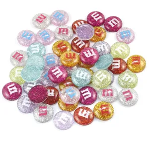 Platte hars M snoep cabochons glitter strass telefoon DIY handwerk accessoires set