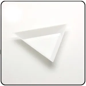 Bandeja de clasificación de diamantes de imitación de plástico blanco para decoración de uñas