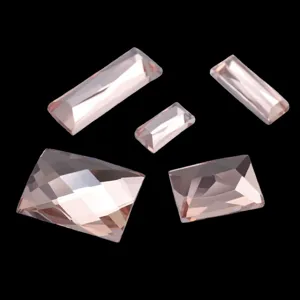 Kristallglas Strasssteine flache rechteckige Ziersteine fuer DIY Handydesign Handwerk