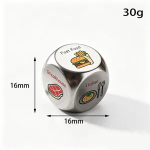 Dado in acciaio inossidabile regalo creativo 16mm cucina decisione coppia divertente