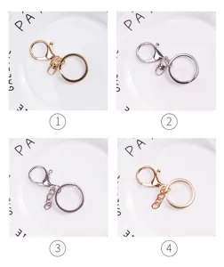 Metalen sleutelhanger karabijnhaak splitring DIY sieraden accessoires set voor auto.