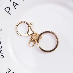 Gouden metalen sleutelhanger karabijnhaak draaibare haak DIY sieraden accessoire onderdelen