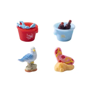 Hars Micro Landschap Strand Decoraties Mini Emmer Meeuw Slippers Beeldjes Schattige DIY Tuin Desktop Ornamenten