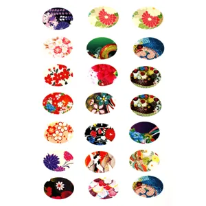 Oval DIY materials retro jewelry accessories time gem epoxy cabochon sticker patterns sheet