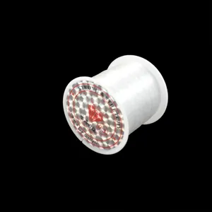 Filo elastico trasparente per perline in dettaglio, cordino durevole per braccialetti.