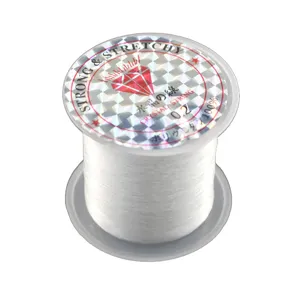 Filo di cristallo elastico trasparente per gioielli fai da te, corda elastica 0.2mm.