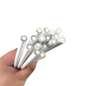 White hollow craft sticks detail view for DIY nail art dotting pen and handmade accessories.