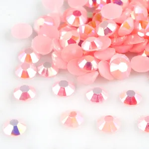 Flatback Jelly Resin Rhinestones Round Multi-Faceted Crystal Gems For DIY Phone Case Nail Art Craft Decoration Accessories
