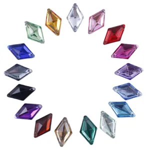 Diamant Acryl Aufnähbare Strasssteine Kristall Edelsteine Für DIY Kleidung Hochzeitskleid Schuhe Handwerk Dekoration