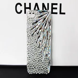 Bling rhinestone crystal phone case DIY luxury sparkly protective cover accessories.