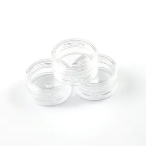 Petit pot de rangement en acrylique transparent contenant en plastique pour nail art