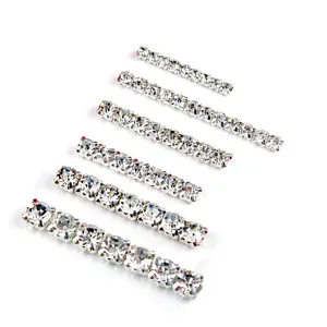 Crystal Glass Sew On Claw Rhinestones Flat Back Clear Diamantes For Wedding Dress Shoes DIY Crafts Decoration