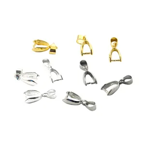 Connettori per ciondoli in metallo per gioielli, accessori fai da te, oro e argento.