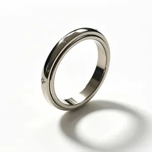 Anello rotante in acciaio inossidabile con accenti di stelle scintillanti, regalo di coppia.