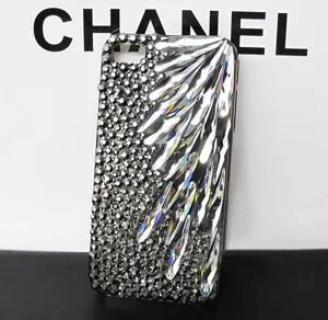 DIY rhinestone phone case accessories, sparkling crystal teardrop diamond phone cover.