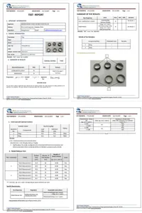 Informe de prueba de conformidad REACH del anillo de acero inoxidable con normas de seguridad.