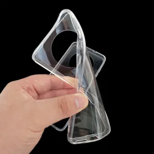 Transparent flexible TPU phone case clear protective cover anti-scratch soft mobile housing