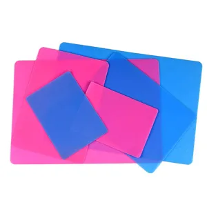 Siliconen mat voor DIY ambachten, hars werk, anti-rommel tafelbeschermingsmat roze blauw.