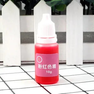 Concentrated pink color essence for UV epoxy resin DIY crafts and crystal pigments.